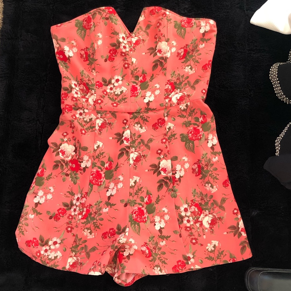 Coral Nordstrom Romper S Leith brand